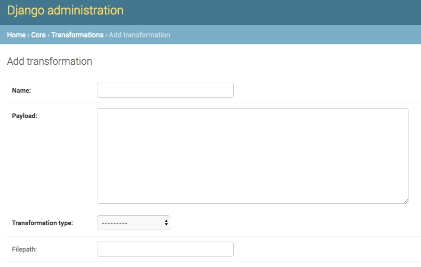 in image of the Django interface