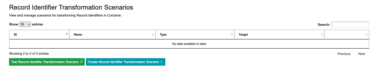 image of RITS section on the Configuration Page