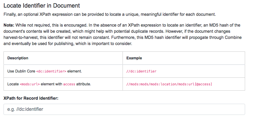 image of information for providing an XPath